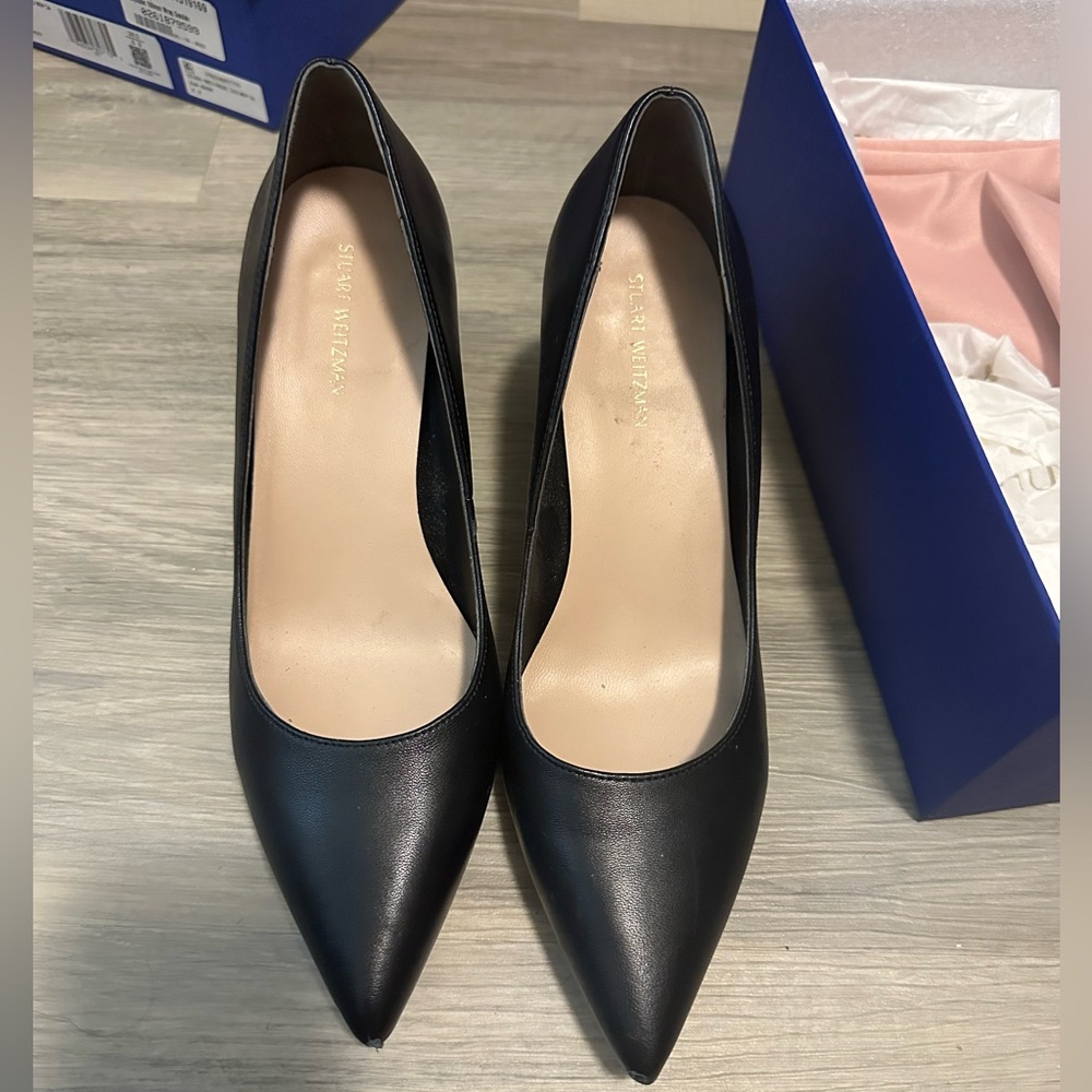 Stuart weitzman Avenue 75 Sleek Block Pump